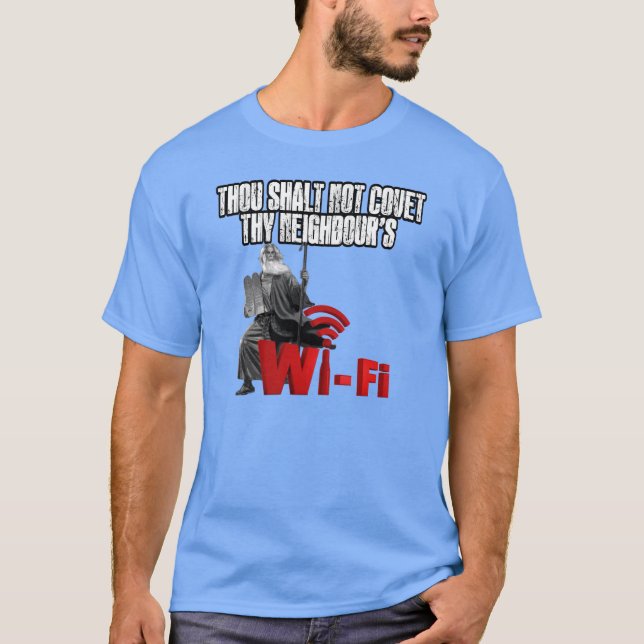 T-shirt Wi-Fi hilare (Devant)