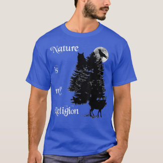 T-shirt Wiccan Nature est ma sorcière religieuse