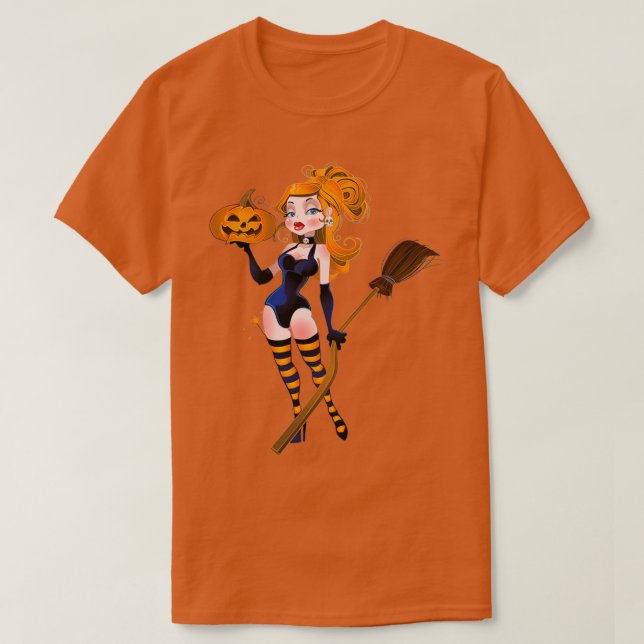 T-shirt Wickarly Wicked Halloween Witch (Design devant)