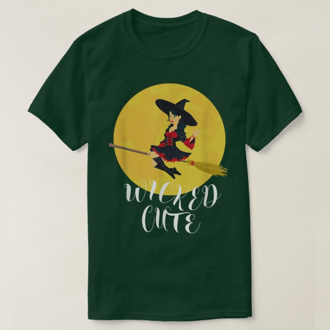 T-shirt Wicked Cute Witch  (Design devant)