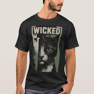 T-shirt Wicked Feline Abstract Art
