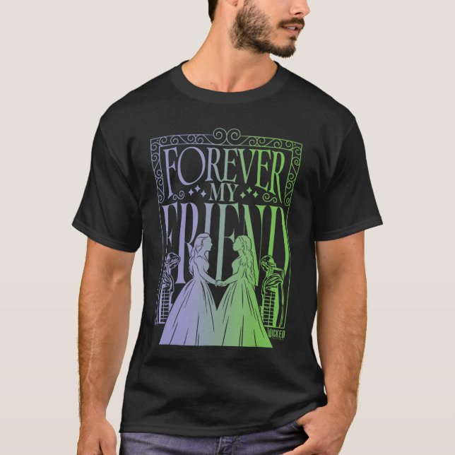 T-shirt Wicked for Good Forever My Friend Silhouettes fami (Devant)