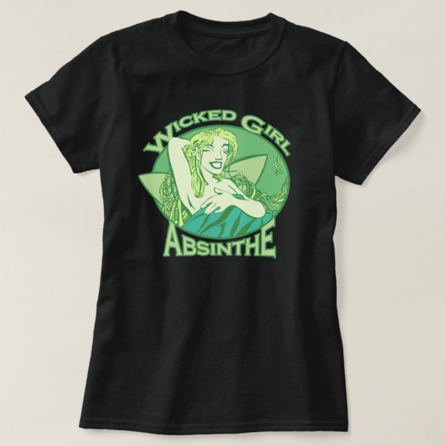 T-shirt Wicked Girl Absinthe (Design devant)