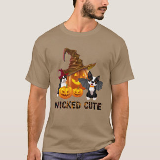 T-shirt Wicked mignonne Halloween Witch Bostonerrier amis