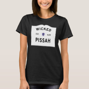 T-shirt Wicked Pissah Boston Massachusetts Accent Entrée
