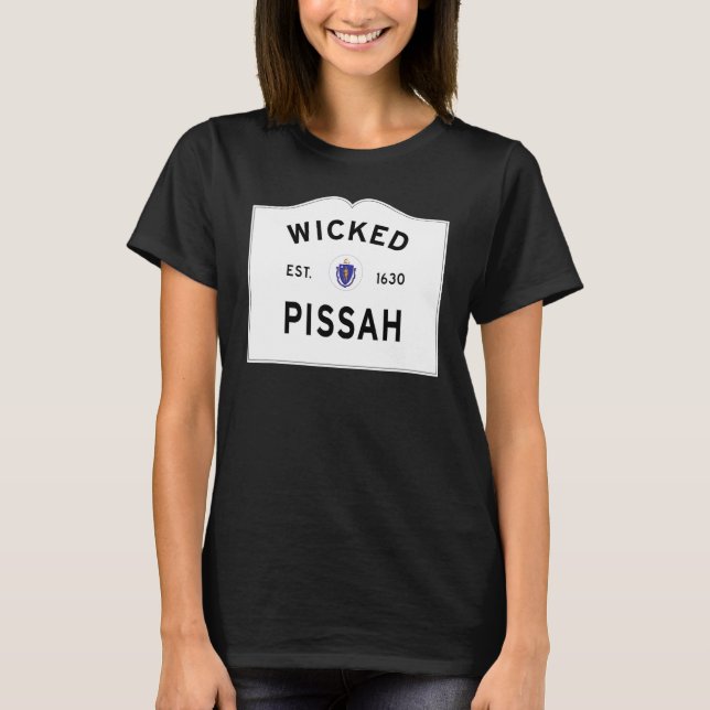 T-shirt Wicked Pissah Boston Massachusetts Accent Entrée (Devant)