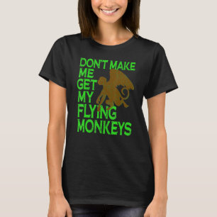 T-shirt Wicked Sorcière Flying Monkeys Wizard Of Oz My Fly