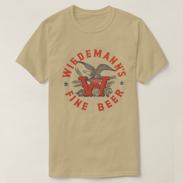 T-shirt Wiedemannx27s vintage Bière fine Wiedemann brassag (Design devant)