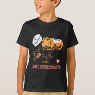 T-shirt Wiener Chien Saucisse Chiot Lover Antidépresseurs