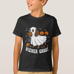 T-shirt Wiener Fantôme Drôle de Dachshund Halloween Chien