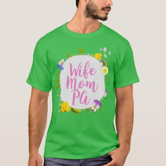 T-SHIRT WIFE MOM PA ASSISTANT PHYSICIEN CITE LE FLUX BLANC
