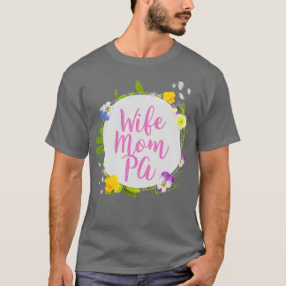 T-SHIRT WIFE MOM PA ASSISTANT PHYSICIEN CITE LE FLUX BLANC