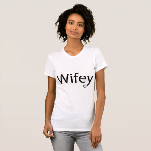 T-shirt Wifey - amende américaine Jersey T-Shi de