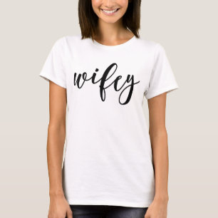 T-shirt Wifey en lettres