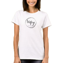 T-shirt Wifey personnalisable Mariage et anniversa