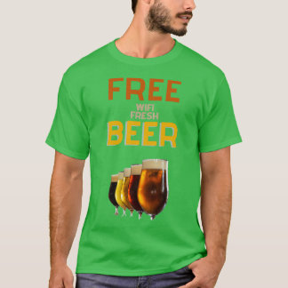 T-shirt wifi gratuit et bière fraîche