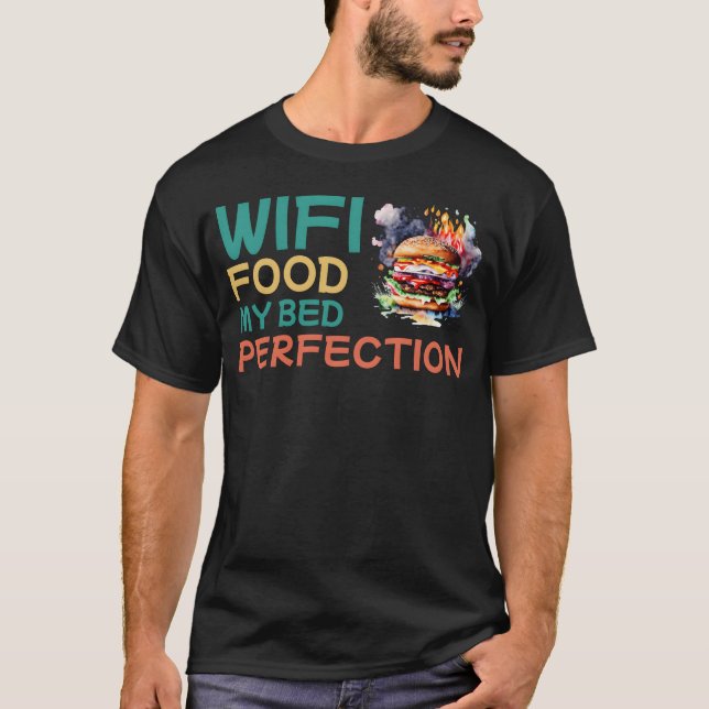 T-shirt Wifi Nourriture Mon Lit Perfection garçon (Devant)