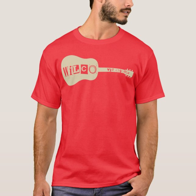 T-shirt wilco via chicago amis rétro (Devant)