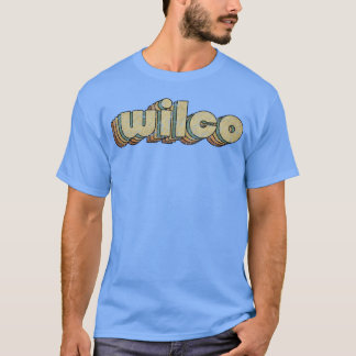 T-shirt Wilco Vintage Rainbowypography Style 70s amie