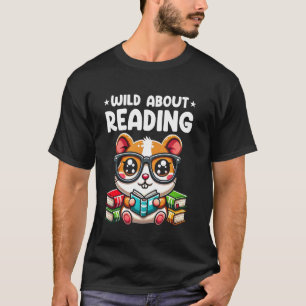 T-shirt Wild À Propos De La Lecture Livre Lover Guinea Pig