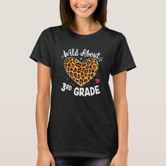 T-shirt Wild À propos Enseignant de 3e année Leopard Squad