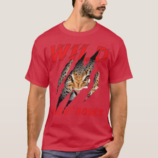 T-shirt Wild About Books Leopard Claw I Love Reading Book