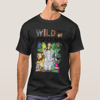 T-shirt Wild About Enseignement Faune Safari Jungle Animau