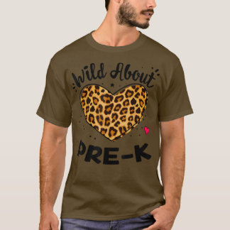 T-shirt Wild About PRE-K Early Childhood Leopard Squad PRE