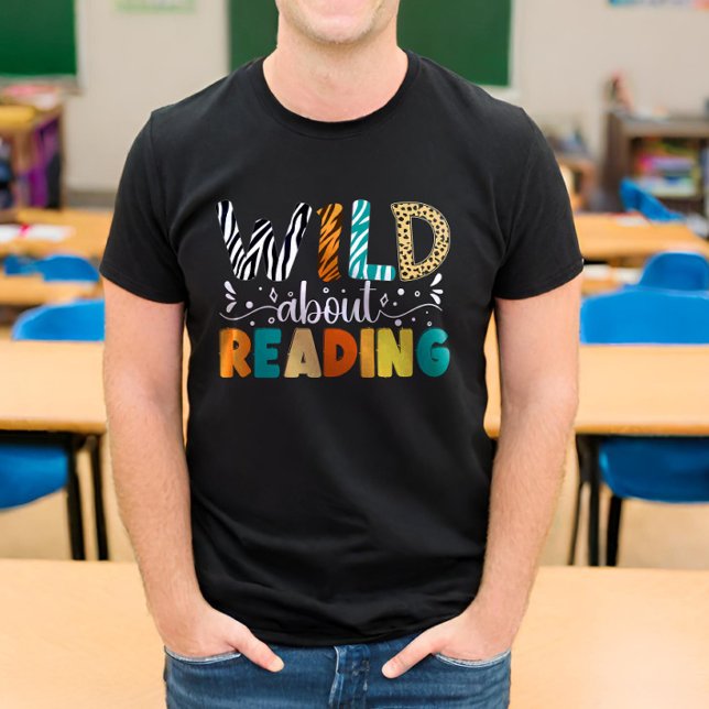 T-shirt Wild About Reading Funny Books Reader Bookworm (Créateur téléchargé)