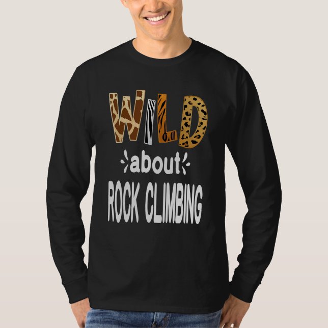 T-shirt Wild About Rock Climbing (Devant)