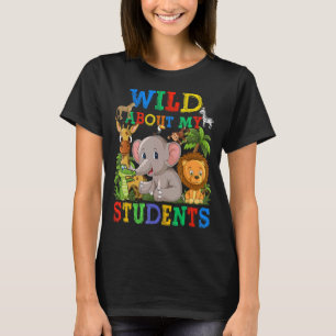 T-shirt Wild About Students Safari Animaux Jungle Retour v