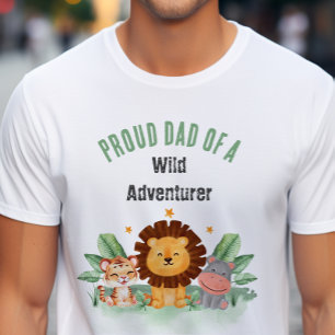 T-shirt Wild Adventurer Jungle Safari Animaux Anniversaire