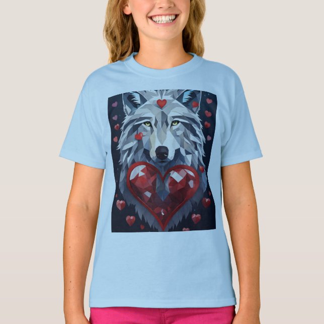 T-shirt "Wild at Heart : Wolf Love" (Devant)