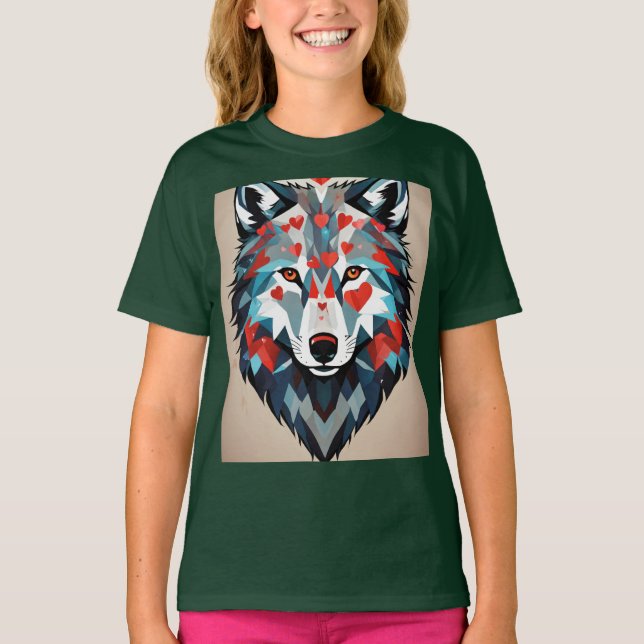 T-shirt "Wild at Heart : Wolf Love" (Devant)