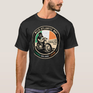 T-shirt Wild Atlantic Way   Irlande   Motorcycle