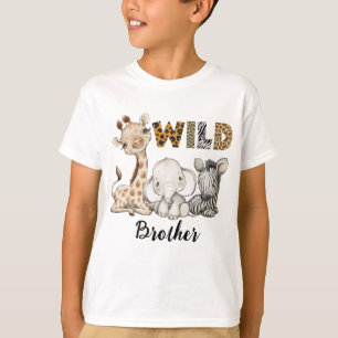 T-shirt Wild Brother of the Birthday Boy Safari Birthday