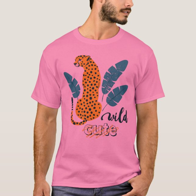 T-shirt Wild Cute Homme - Design graphique de tigr (Devant)