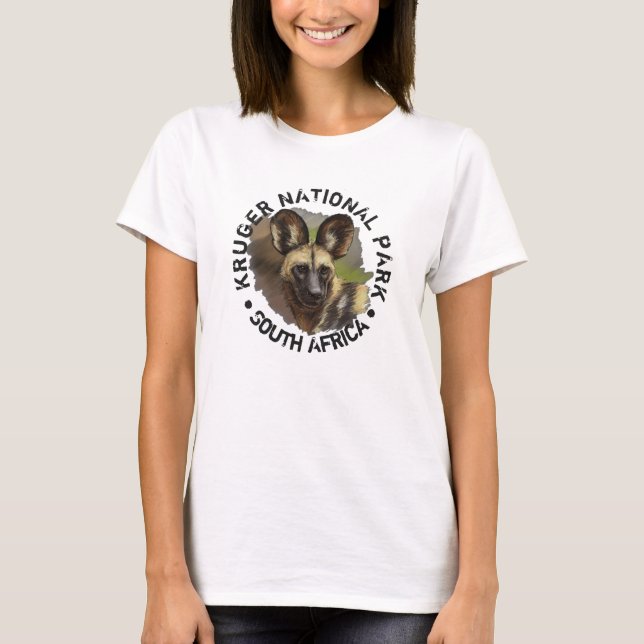T-shirt Wild Dog T-Shirt, parc national Kruger (Devant)