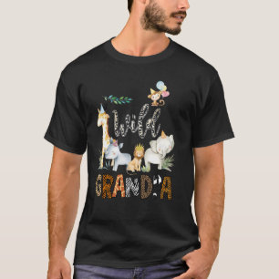 T-shirt Wild Grandpa Zoo Born Wild 2e anniversaire Safari
