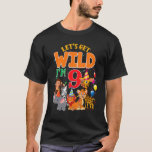 T-shirt Wild I'm 9 Zoo Safari Animal Birthday Kid<br><div class="desc">Wild I'm 9 Zoo Safari Animal Birthday Kids Boys.</div>