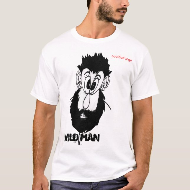 T-shirt Wild Man, logo cool (Devant)