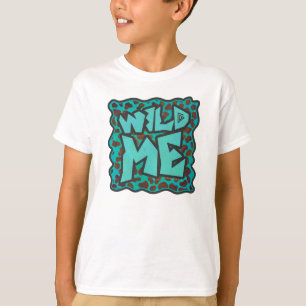 T-shirt Wild me Dalmatien Conception Brown et Turquoise