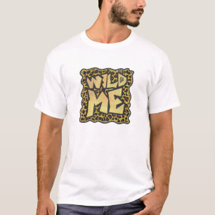 T-shirt Wild Me Leopard Brown et jaune
