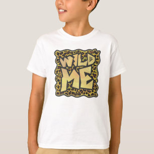 T-shirt Wild Me Leopard Brown et jaune