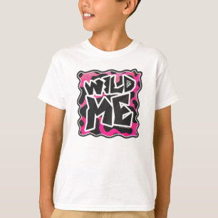 T-shirt Wild Me Vache rose et blanc