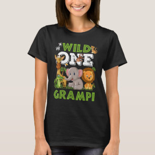 T-shirt Wild One Grampi Zoo Anniversaire Safari Jungle Ani