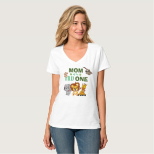 T-shirt Wild One Jungle Safari 1er anniversaire Maman