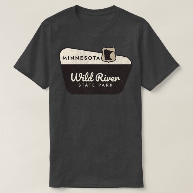 T-shirt Wild River State Park Minnesota Affiche de bienven (Design devant)