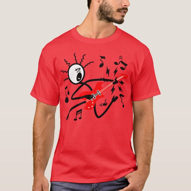 T-shirt Wild Rock guitarist gift (Devant)