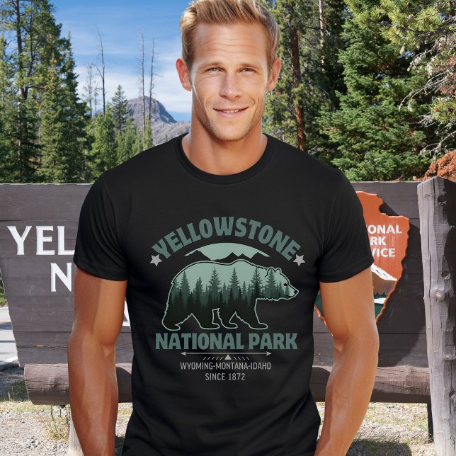 T-shirt Wild Spirit Yellowstone Bear Forest – Nature Lover (Créateur téléchargé)